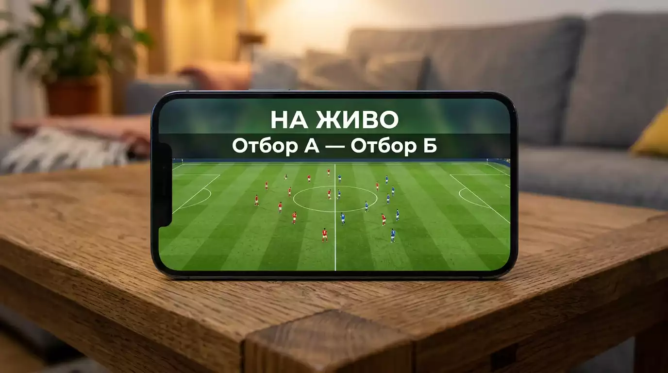 Live стриймване на футболен мач в мобилно приложение на букмейкър